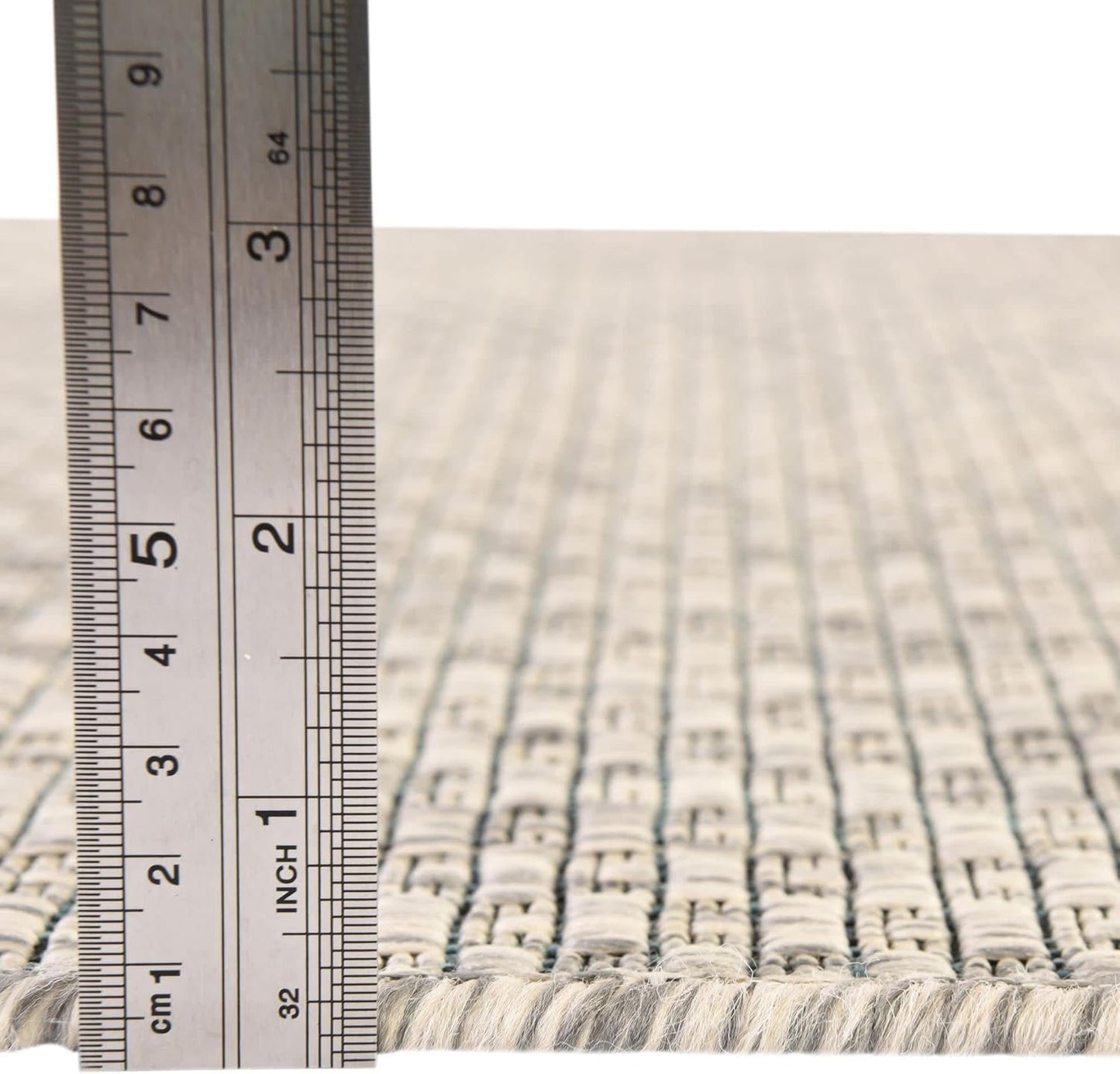 Unique Loom Collection Casual Transitional Solid Heathered Indoor/Outdoor Flatweave Area Rug (7' 10" x 10' Oval, Light Gray/Ivory)