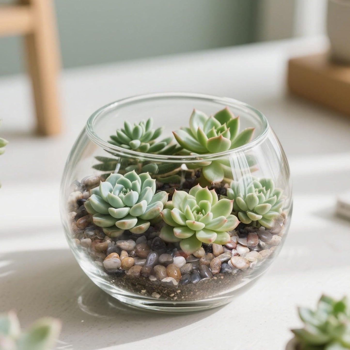 Calofulston 15lb Pebbles, 3/8 Inch Small Pebbles for Indoor Plants, Aquariums, Bamboo, Succulent, Vase, Outdoor Landscaping, Decorative Polished Plant Rocks for Pots Indoor, Mixed Color