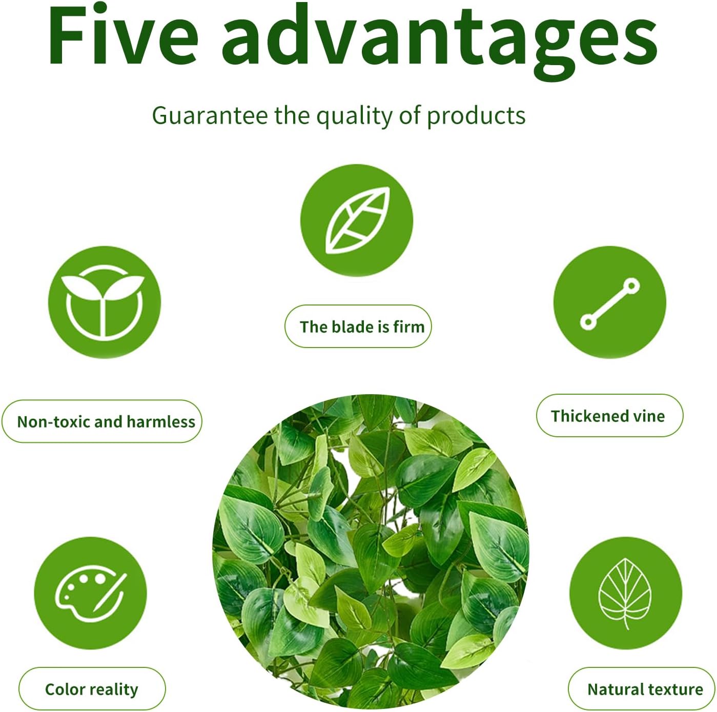 Fake Hanging Plants Vines(8pcs) for Room Decor, Artificial Ivy Greenery Garlands for Home Bedroom Living Aesthetic Kitchen Office Wall Patio Bookshelf,Indoor,Outdoor Farmhouse Decorations(No Basket)