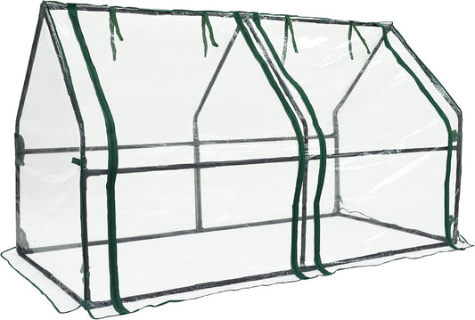 Gardzen Mini Greenhouse Heavy Duty Portable Green House, Clear Tent Small Greenhouse for Indoor Outdoor Plants 71.7”(L) x36.2”(W) x42.5”(H)