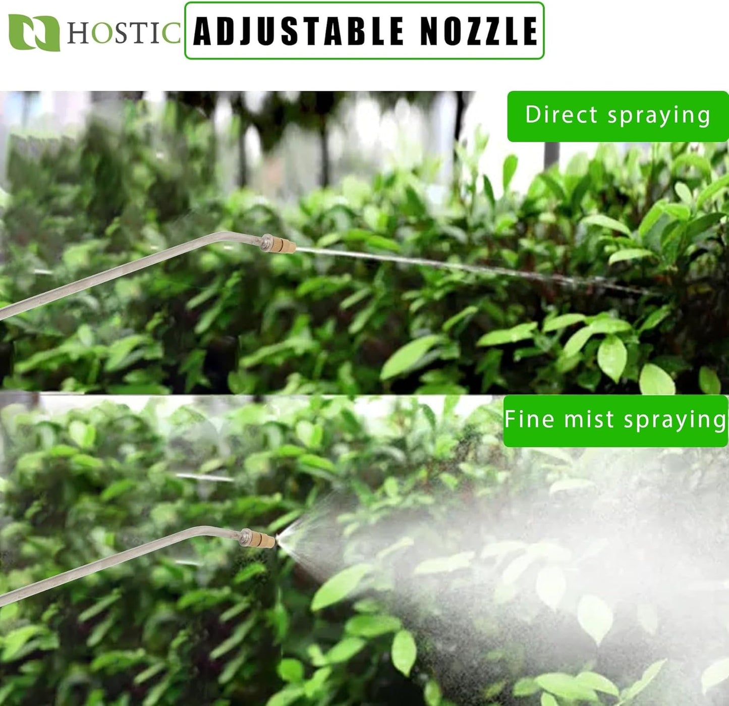 1 Gallon Stainless Steel Sprayer Hand Pump Sprayer with Pressure Gauge Safety Valve Adjustable Nozzle for Gardening Lawn and Cleaning