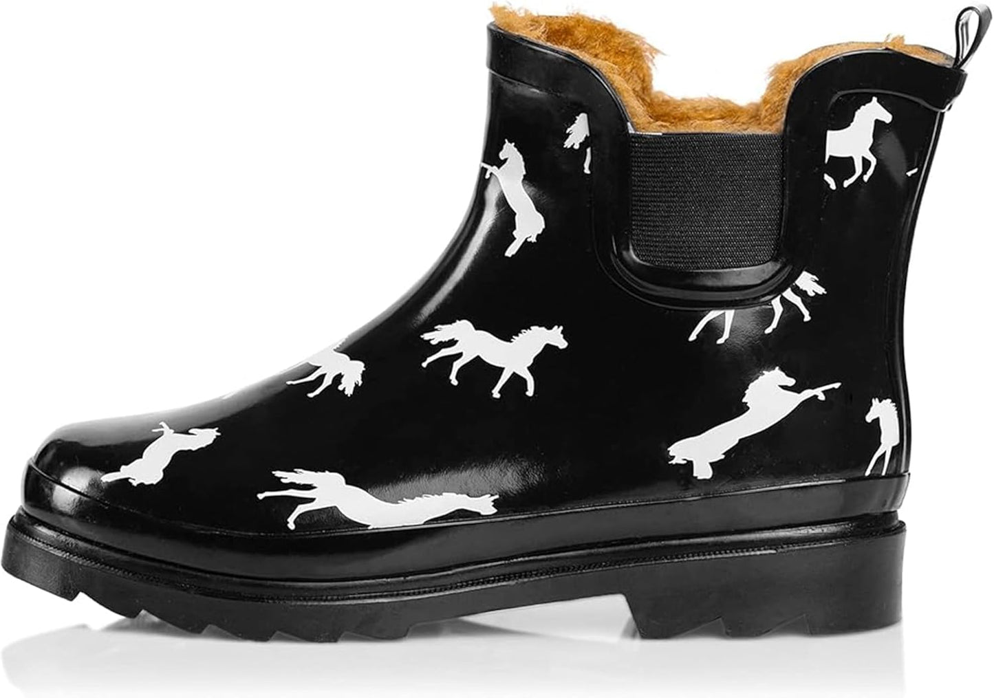 NORTY - Womens Ankle Rain Boots - Ladies Waterproof Winter Spring Garden Boot runs ½ size large