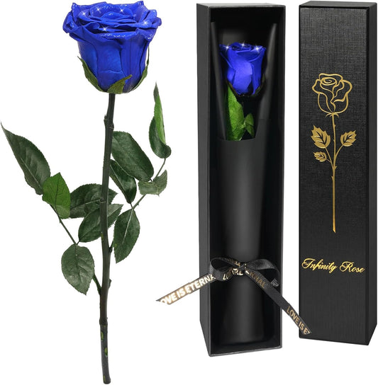 Yamonic Preserved Flower Rose Birthday Gifts for Women, Mothers Day Rose Flowers Gifts for Mom, Real Flower for Women, Grandma, Wife, Girlfriend Gifts for Christmas, Valentine's Day