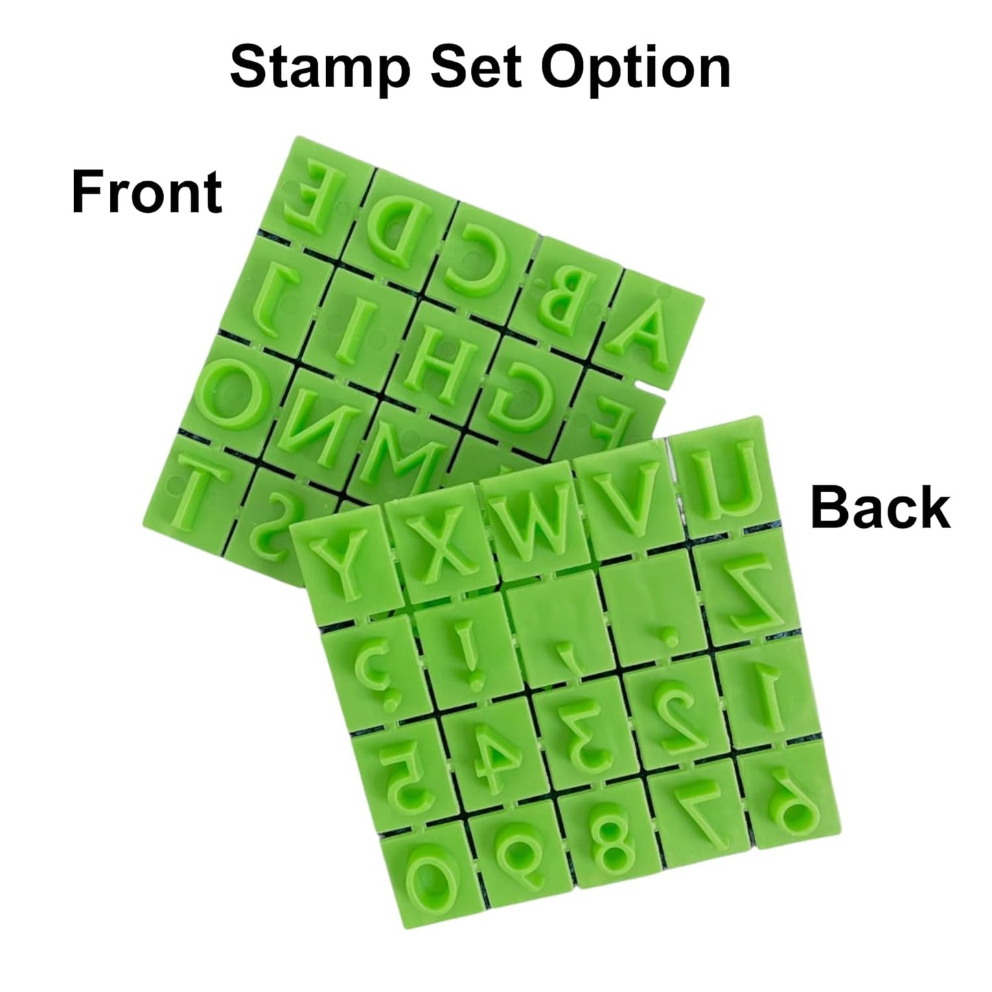 DIY Stepping Stone Kit with Color Pigment, Handprint Stepping Stone, Mother's Day Gift, Footprint Stepping Stone (10 Inch + Stamp Set, Green)