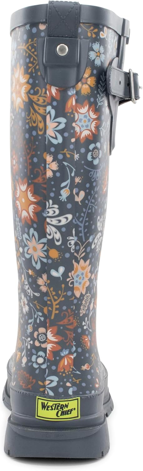 Western Chief Women's Tall Waterproof Rain Boot Outdoor Garden Shoes