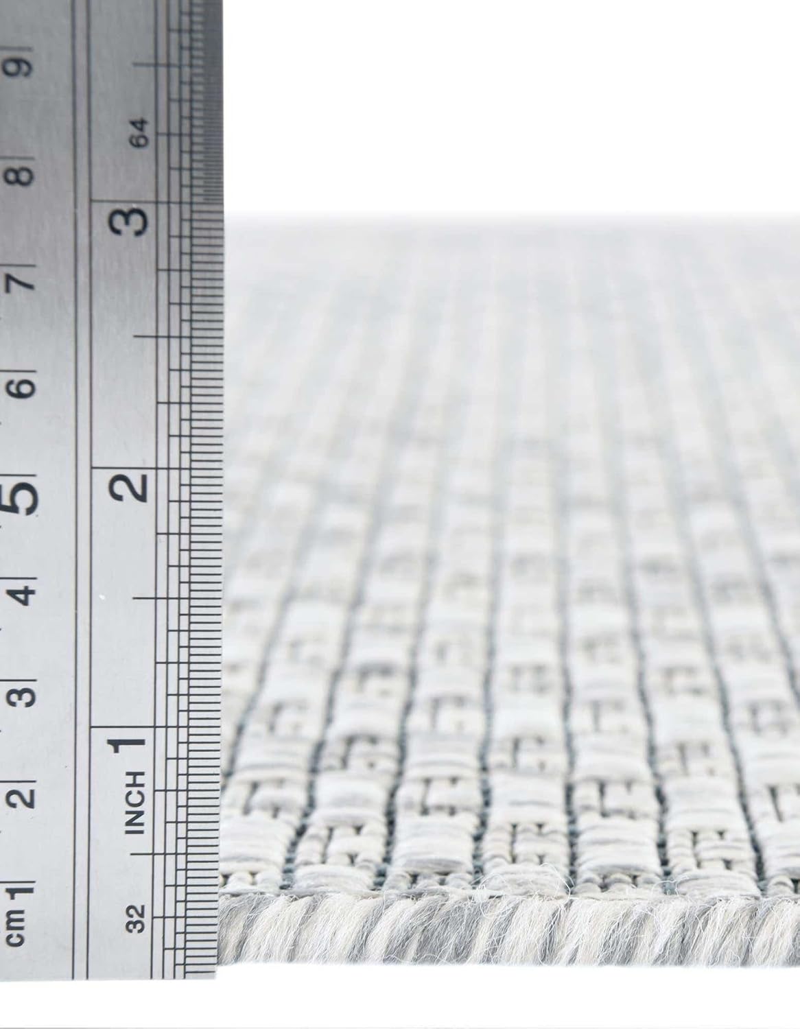 Unique Loom Outdoor Solid Collection Area Rug (10' Round Light Gray/Ivory)