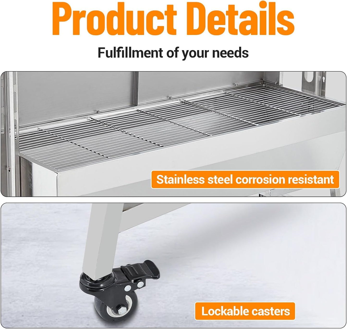 Stainless Steel Electric Pig Rotisserie Grill with Fire Pit & Baffle - 60kg Capacity, 50W Motor for Whole Pig/Lamb, Asador de Puerco Outdoor Camping BBQ