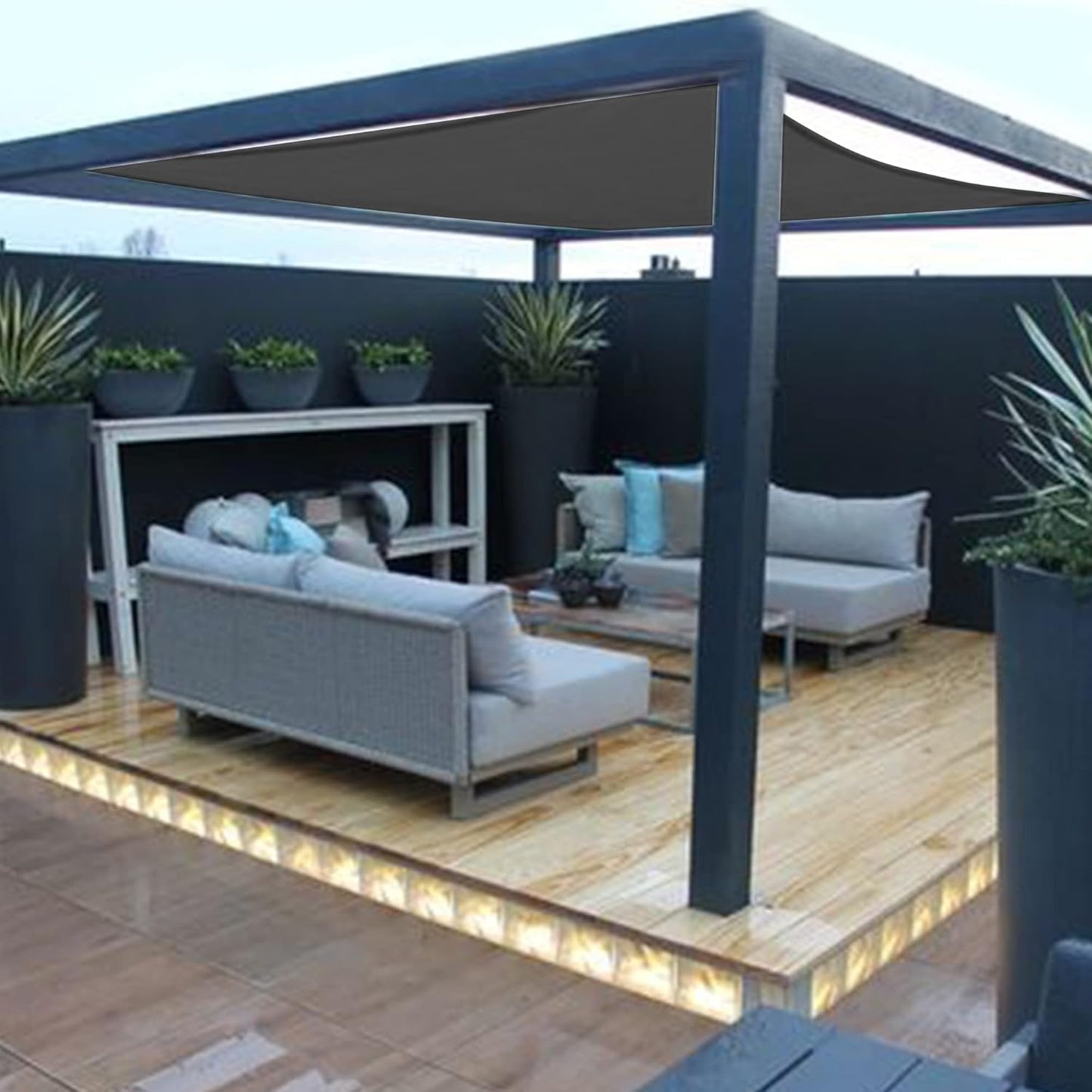 winemana 90% Shade Cloth, Dog Kennel Shade Cover, 6.5 x 20 FT Sturdy Durable Sunblock Shade Mesh Tarp with Grommets for Patio Plants Greenhouse Chicken Coop Porch