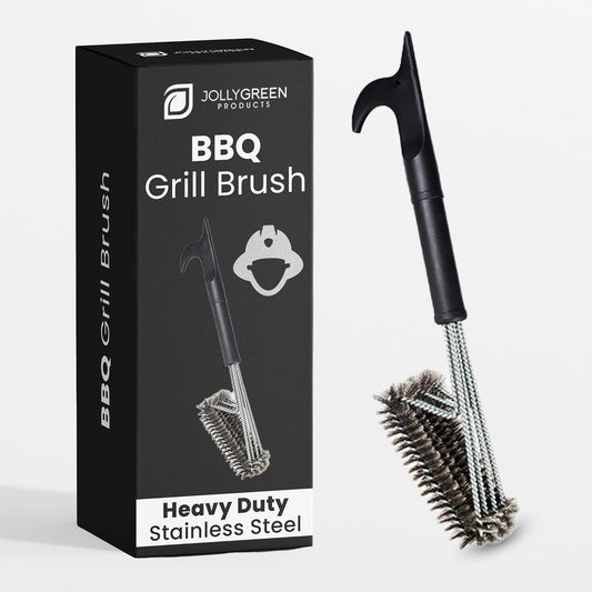 Heavy Duty Grill Brush for Outdoor Grill – Safe Grill Brush Designed by Firefighter | Barbecue Grill Brush & BBQ Brushes for Grill Cleaner | Durable & Safe for All Grates