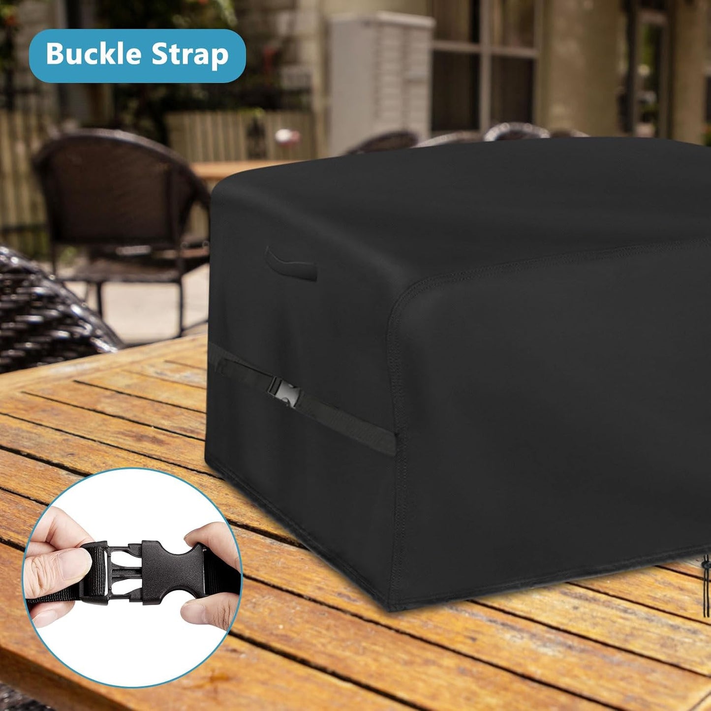 Kingling Pizza Oven Cover for Blackstone 6964 6961 6960 Portable Pizza Oven, 32 inch Waterproof & Dustproof Pizza Oven Outdoor Grill Cover (Cover Only) - Black