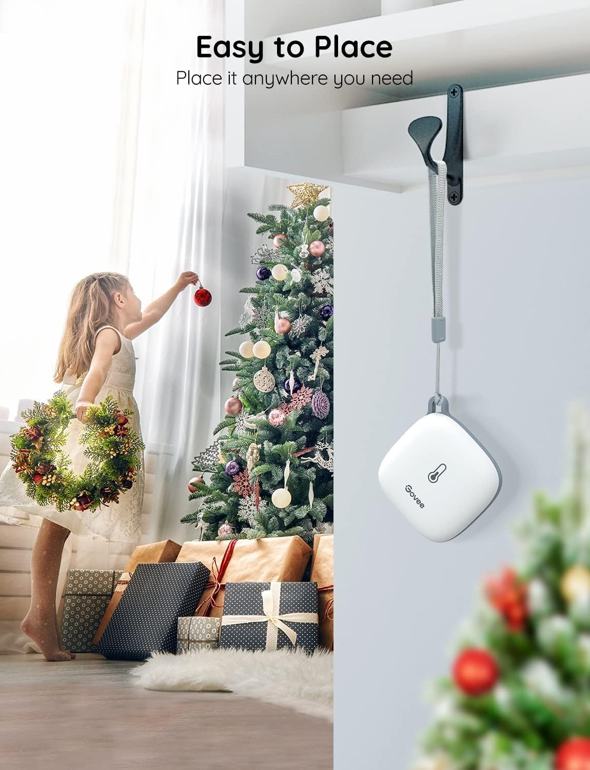 Govee WiFi Temperature Sensor H5179, Smart Hygrometer Thermometer with App Notification, 2 Years Data Storage Export, Remote Monitor for Room Greenhouse Incubator Wine Cellar, 2 Pack