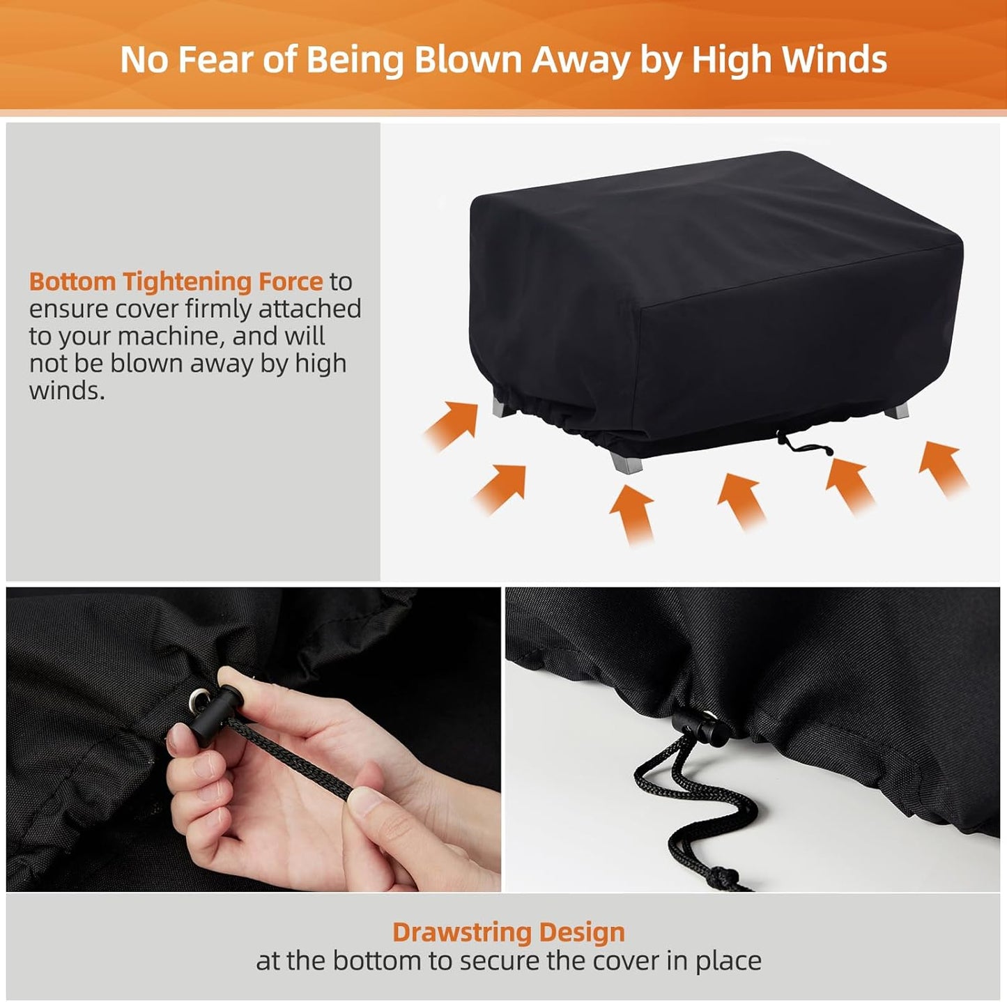 NOELIFE 24 Inch Tabletop Grill Cover for Cuisinart CGG-306/ CGG-059A/ CGG-059, Pit Boss 75275/ PB336GS/ PB100P1, Waterproof Outdoor BBQ Grilling Griddle Accessories, Black (Cover Only)