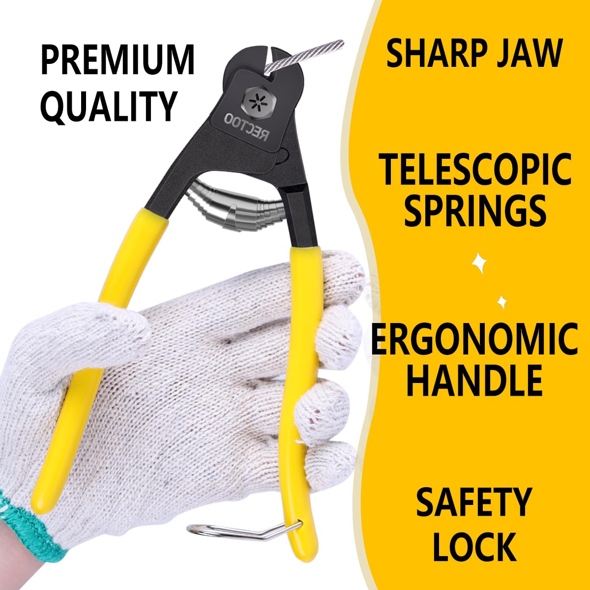 325FT 1/8" T316 Stainless Steel Cable with Cutter, 7x7 Strands Aircraft Wire Rope for Deck Railing, Stair Handrail, Porch Fence, High Strength for Indoor and Outdoor Use