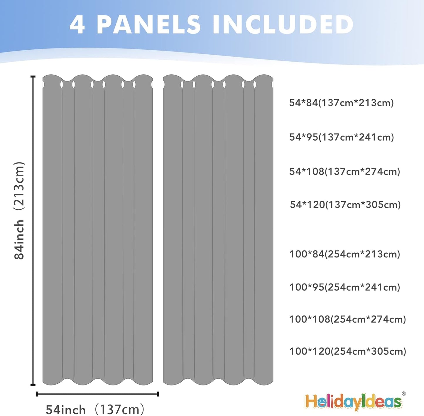 HolidayIdeas White Outdoor Sheer Curtains for Patio Waterproof, 4 Panels - 100 x 95 Inch - Extra Wide Voile Outside Curtains Light Filtering Grommet Drapes for Front Porch, Gazebo, Pergola, Backyard