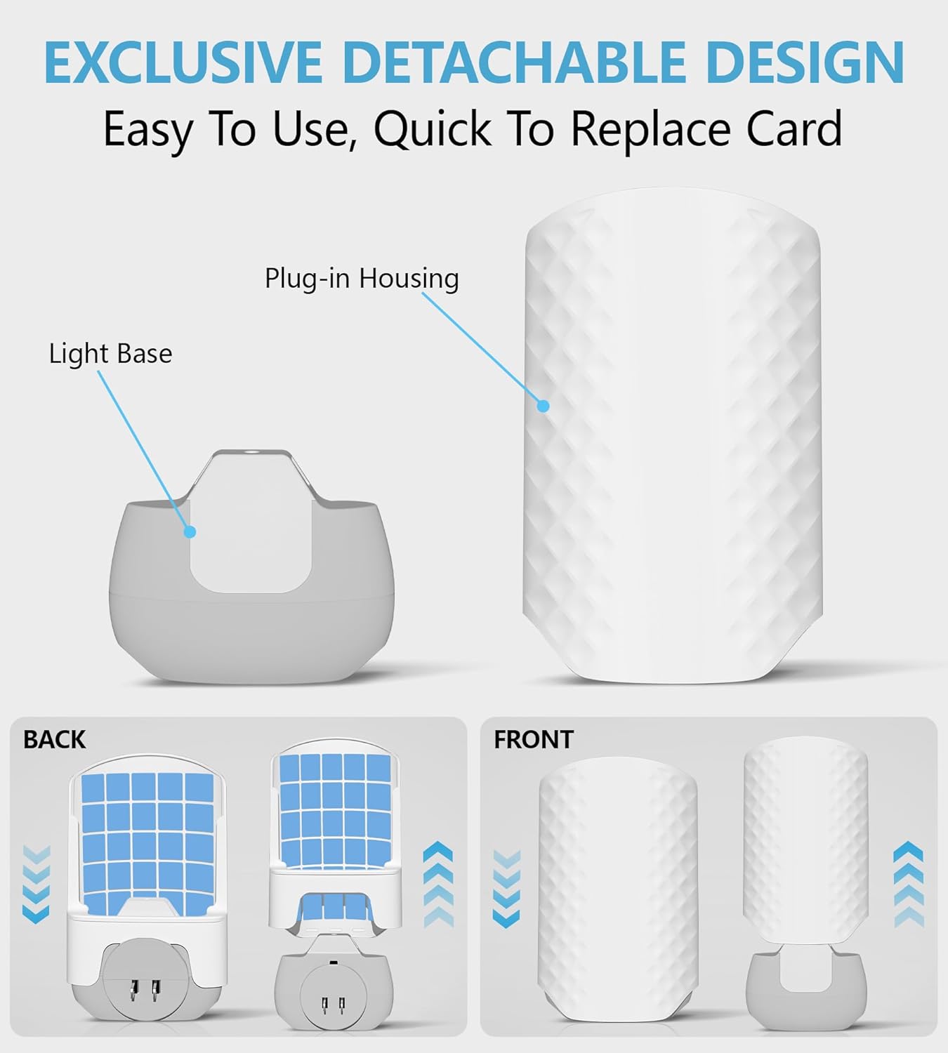 Flying Insect Trap for Indoors, Bug Killer Light Trap for Fruit Flies, Gnats, Moths, and Houseflies, 1 Device + 4 Refills, Best Fly Traps for Home, Kitchen, Bedroom, Plant Area, Garages