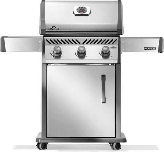 Napoleon Rogue 425 Propane Gas Grill, Stainless Steel, Durable 3-Burner Grill