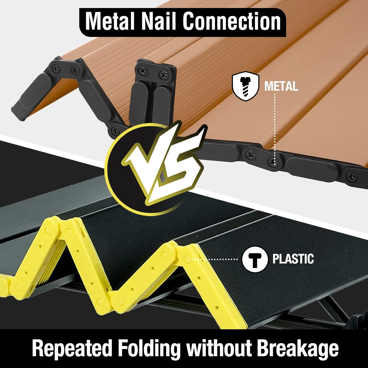 VILLEY Portable Camping Table with Adjustable Legs, Lightweight Aluminum Folding Beach Table with Carrying Bag for Outdoor Cooking, Picnic, Beach, Backyards, BBQ and Party