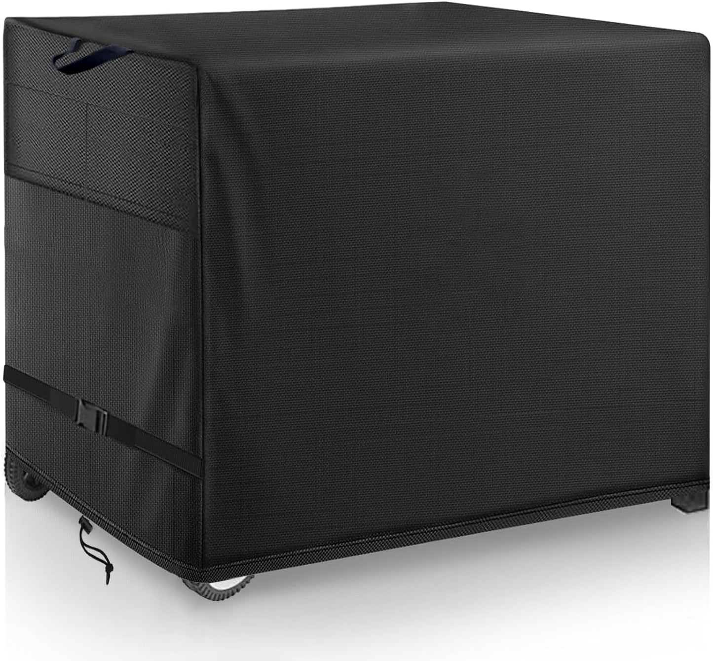 Pizza Oven Table Cover- Heavy Duty Waterproof Cover for Pizza Oven Cart Table,Compatible with 51 inch Outdoor Utility Cart and Storage Cabinet Black