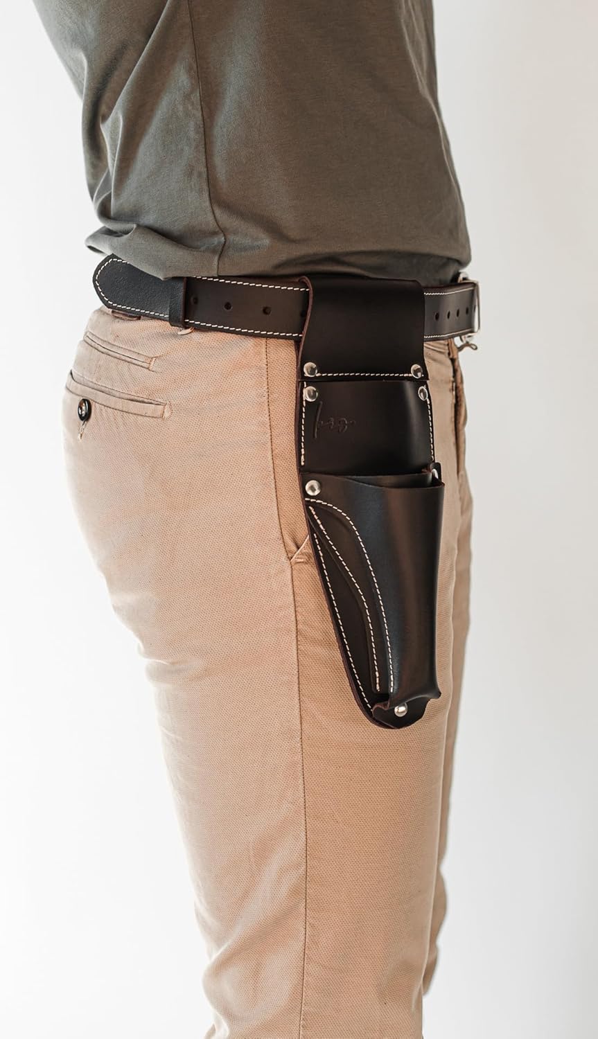 Personilized Hori Hori Leather Sheath Belt with Pruner and Scissor Pockets. Personalized Florist Tool Belt Leather, Gardening Belt with Pockets.