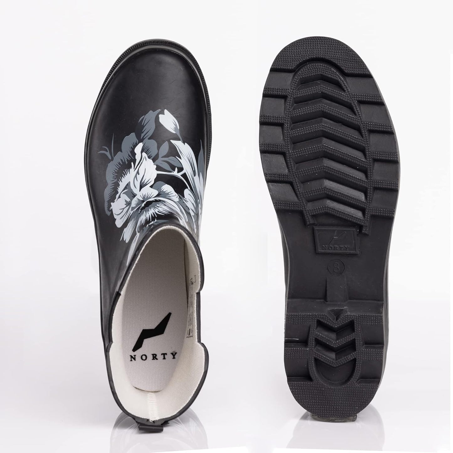 NORTY - Womens Ankle Rain Boots - Ladies Waterproof Winter Spring Garden Boot runs ½ size large