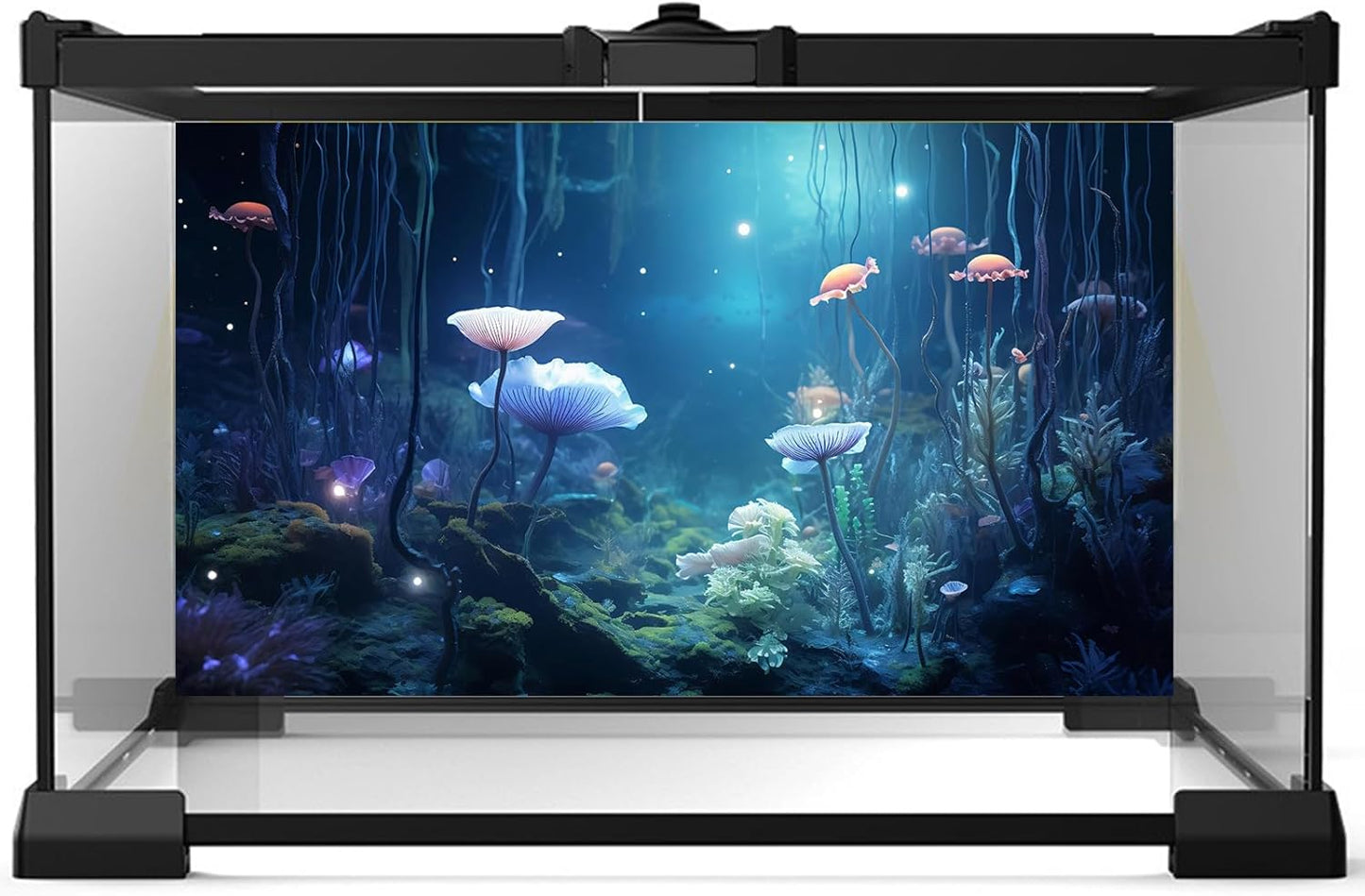 Aquarium Background Surreal Underwater Garden Fish Tank Background Lush Moss Aquatic Plants Tropical Style Landscape Terrarium Tank Backgrounds Under Sea World Aquarium Tank Wallpaper Poster 30x12in