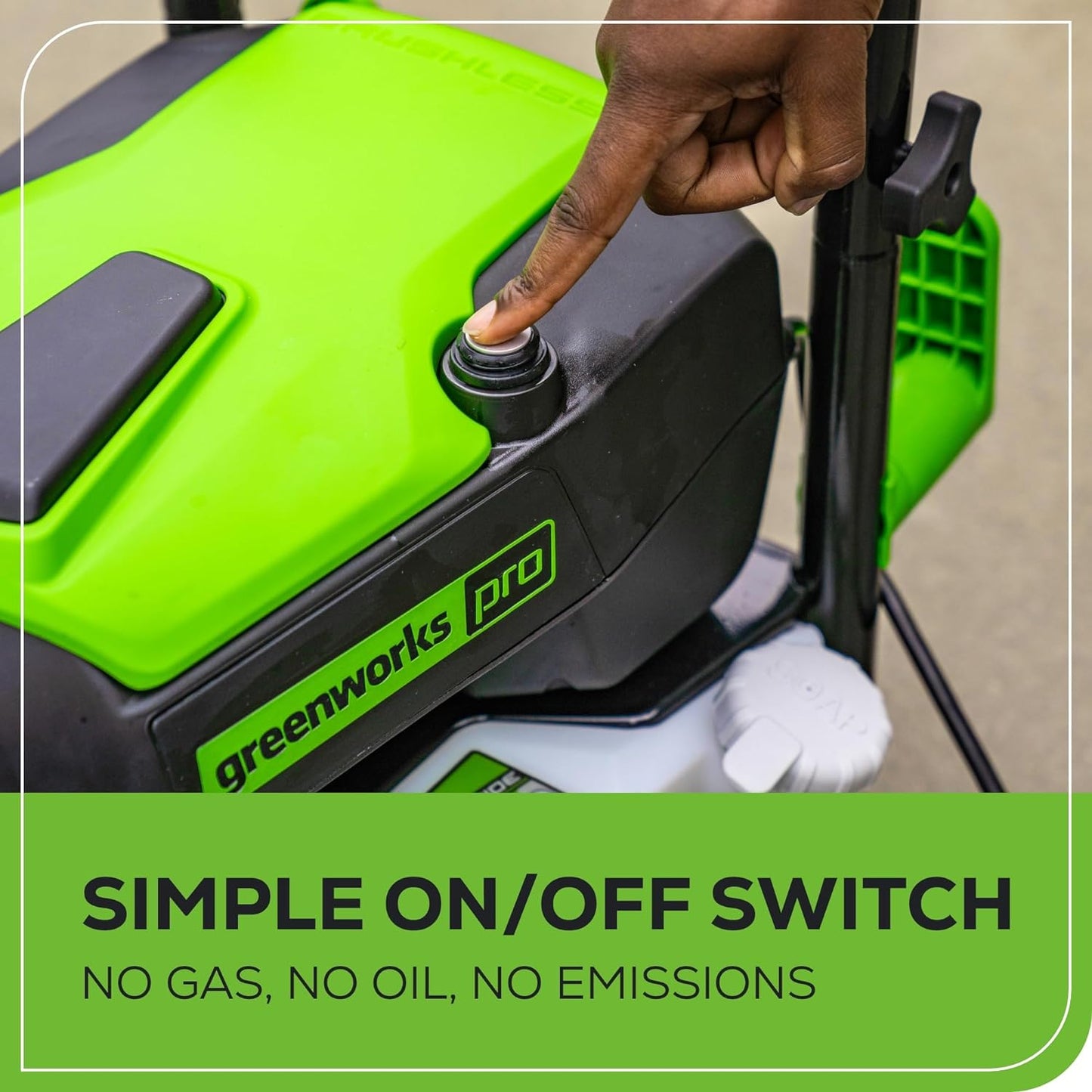 Greenworks 2700 PSI Pressure Washer (2.3 GPM Max) with Foam Cannon - Powerful Enough to Remove Pesky Dirt and Grime on Siding, Fences, Patios, Driveways, and Sidewalks