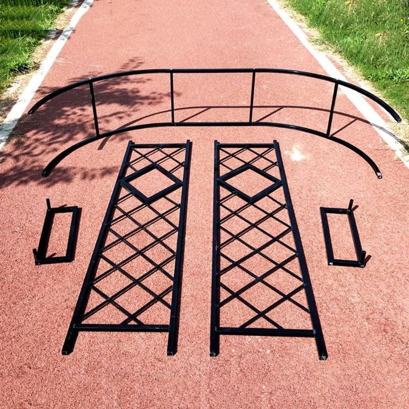 Heavy Duty Steel Garden Arbor & Trellis Arch for Grape Vines Climbing Plants Pergola Outdoor Theme Decoration Archway 180cm 260cm 340cm 140cm (Color : Black, Size : 102" W x 91" H)