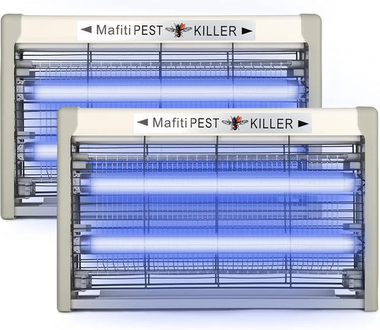 mafiti Electric Bug Zapper, Powerful 20w Fly Zapper Traps Indoor Electric Mosquito Zapper Fly Killer Gnats Fruit Trap for Home Restaurants Kitchen Garden 2Pack
