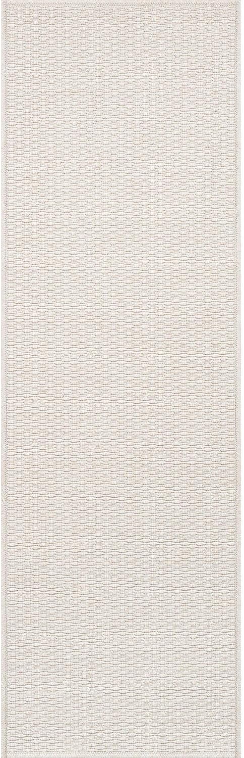 Easy Jute Runner Rug 2x7 Indoor Outdoor Natural Rugs Solid Fiber Rug Woven Area Rug Boho Easy Clean Inside Carpet for Living Room Bedroom Dining Room Hallway or Outdoor Patio Porch (2 X 7 Bone)