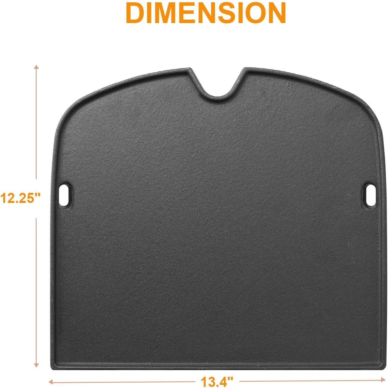 BBQ-PLUS Cooking Griddle Portable Grill Accessories for Weber 901001 Traveler Griddle, BBQ Cast Iron Grill Plate Replacement Parts for Weber Traveler Griddle Insert 7034 9030001 9013001 9010001