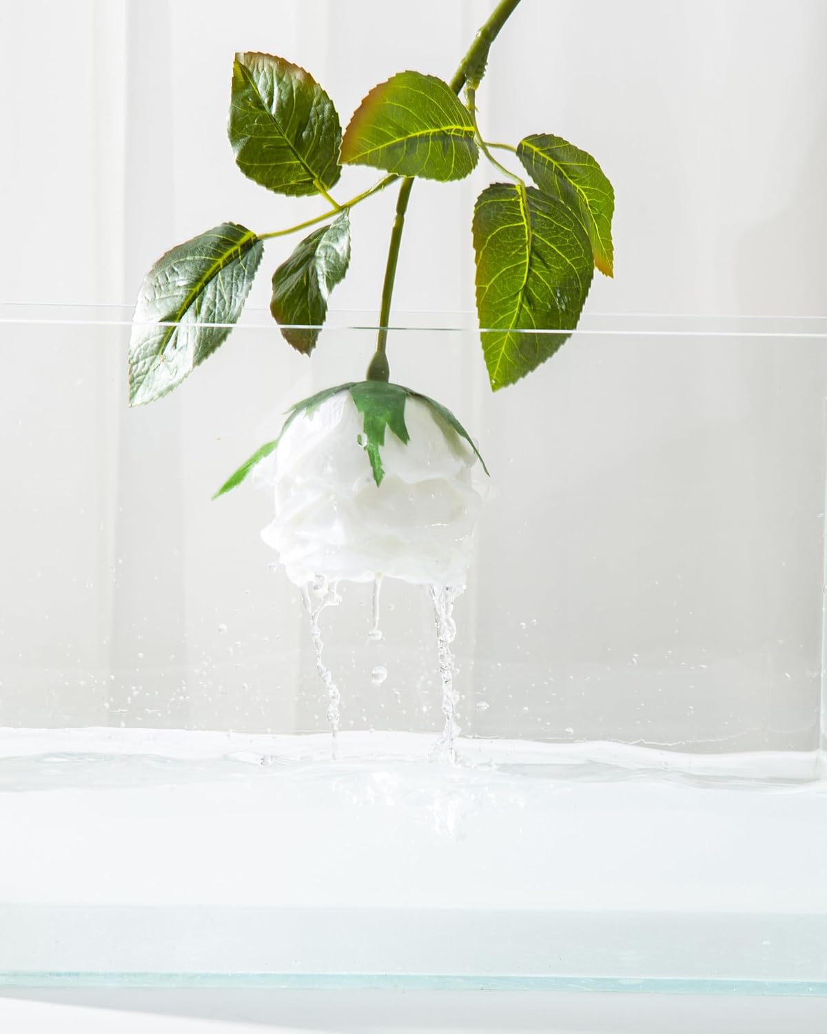 DuHouse 5Pcs Silk Roses Fake Burnt Orange Roses with Stems Real Touch Rose Artificial Flowers for Arrangement Wedding Party Home Decoration