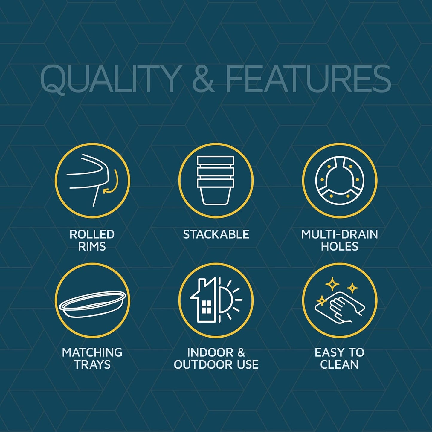 10-Inch Whiskey Barrel Planters Outdoor Pack of 3, Plastic Decoration Plant Pots for Indoor & Outdoor Use with Drainage & Saucer, Rustic Garden Planters for Flowers, Small Plants & Herbs