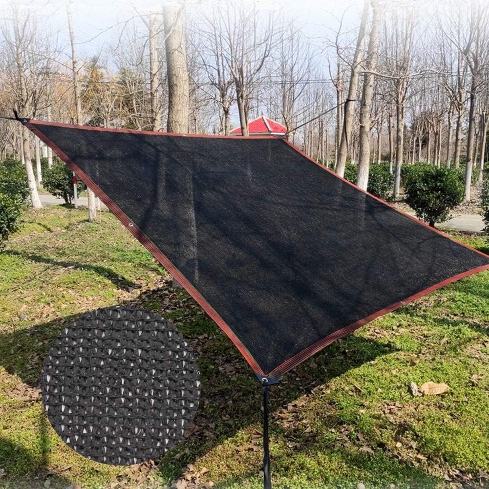 winemana 70% Black Shade Cloth, 12 x 10 FT Durable Mesh Tarp with Grommets, Resistant Garden Sun Shade Netting with Taped Edge for Plant Cover, Greenhouse, Patio, Tomatoes, Chicken Coop, Barn Kennel
