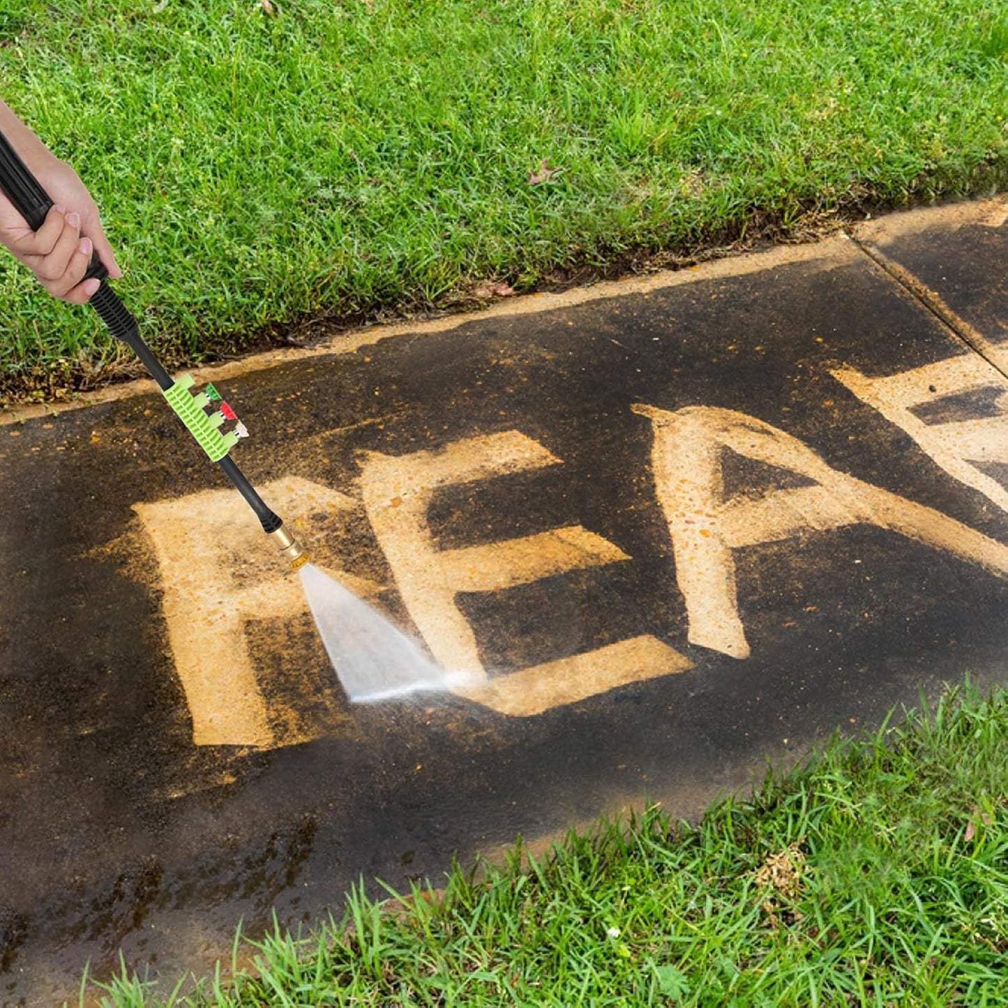 Electric Pressure Washer 5000PSI 4.0GPM Power Washers with M22-14mm Pressure Hose 33FT, Power Sprayers High Pressure with 1/4" QC Compatible Surface Cleaner for Home Cars Driveways, LGreen