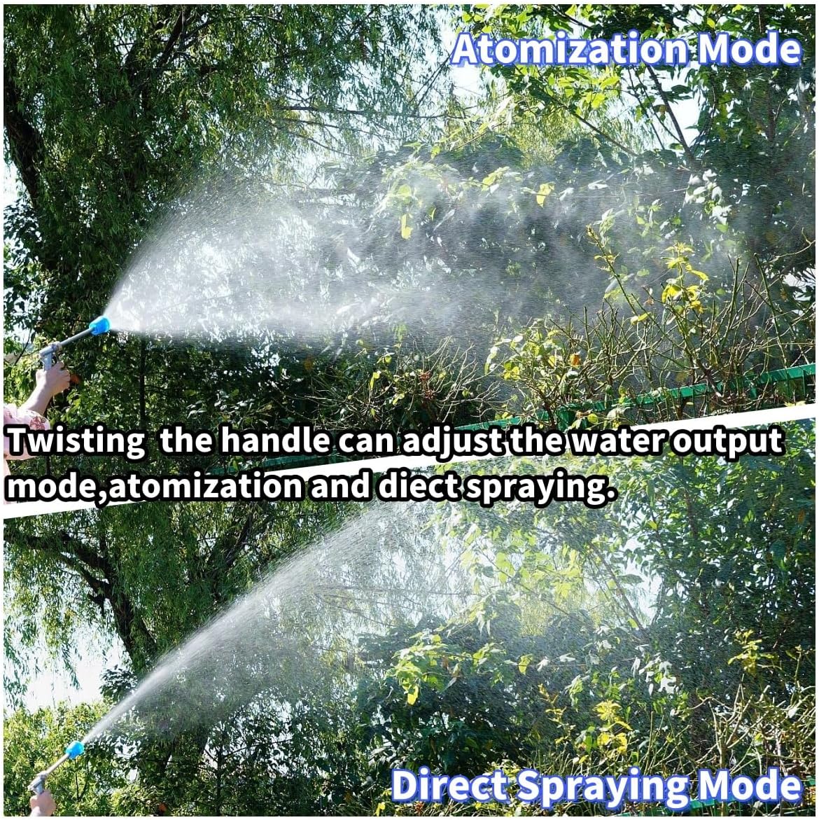 Agricultural Spray Guns, Fruit Tree Sprinkler, Electric Spray, High-Pressure Spray, Long Rod, Even Spray, Direct Spray, Lrrigation and Cleaning (Blue headed alloy spray gun)