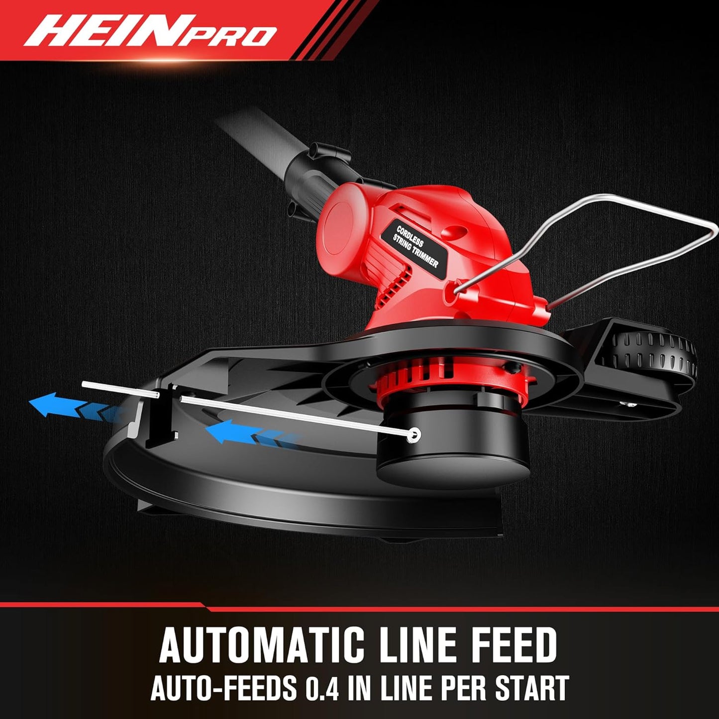 Cordless String Trimmer Compatible with Milwaukee M18 18V Battery, 12-Inch Weed Wacker Cordless, Auto Line Feed, Electric Weed Eater Battery Powered, Grass Trimmer w/ 6 Line Spools (Tool Only)