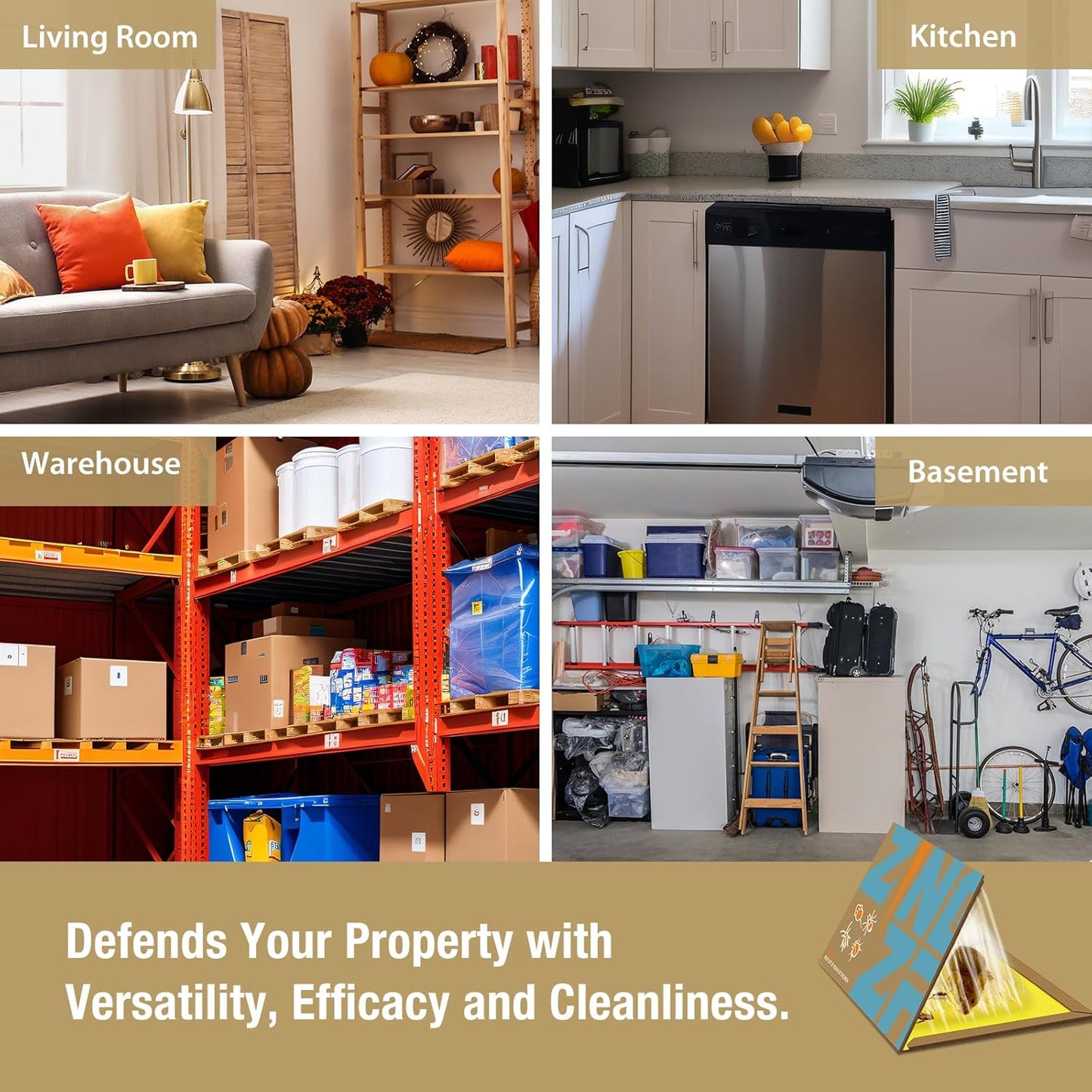 Mouse Trap Glue Board 13-Pack, 3X Faster Catch with Built-in Hazelnut Scent, Sticky Trap for Crawling Pests, Rats & Mice Extra Heavy & Sticky, Biodegradable