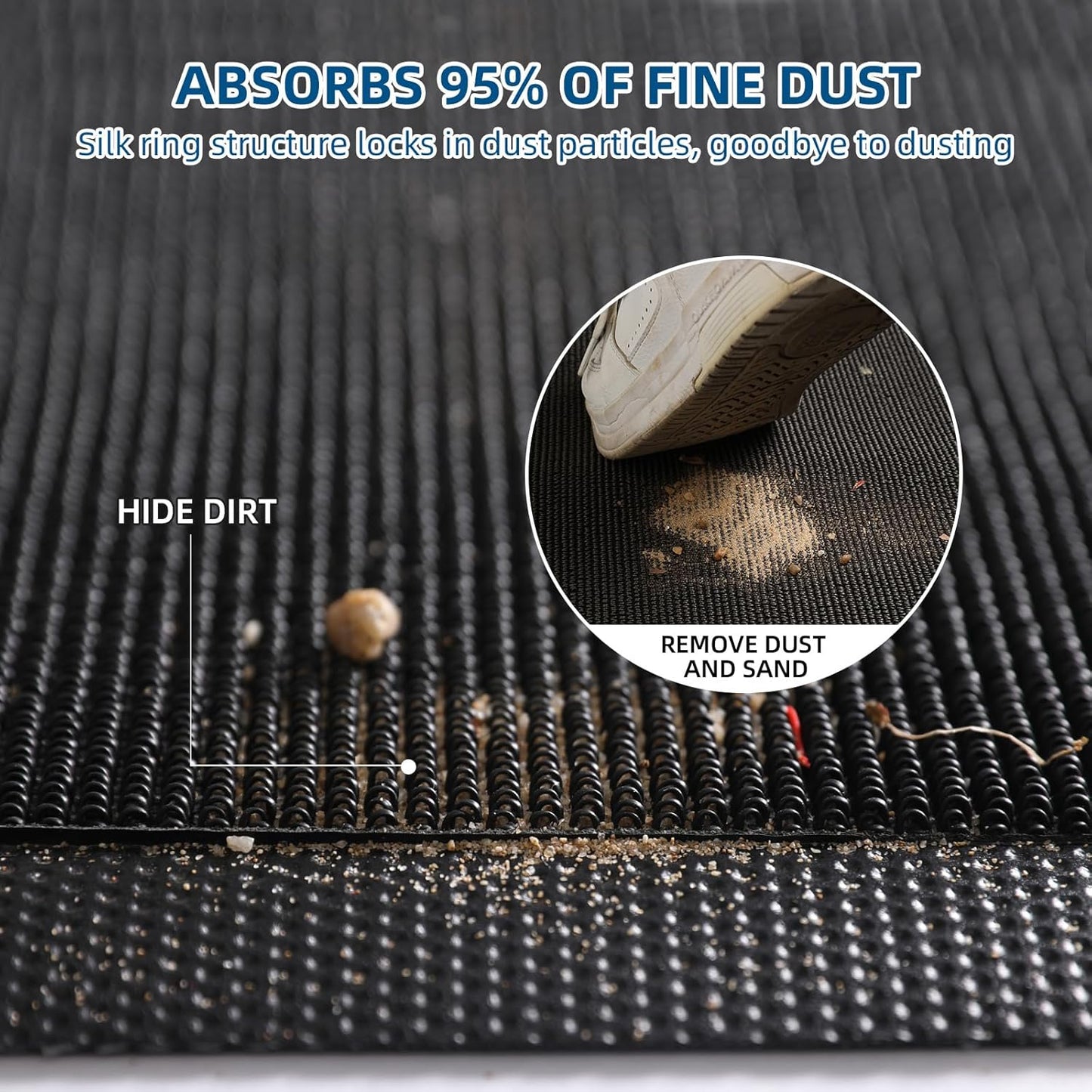 Custom Commercial Grade Area Rug Floor Entryway Door Mat Welcome Carpet for Business Home Indoor/Outdoor Runner Non Slip Washable Durable