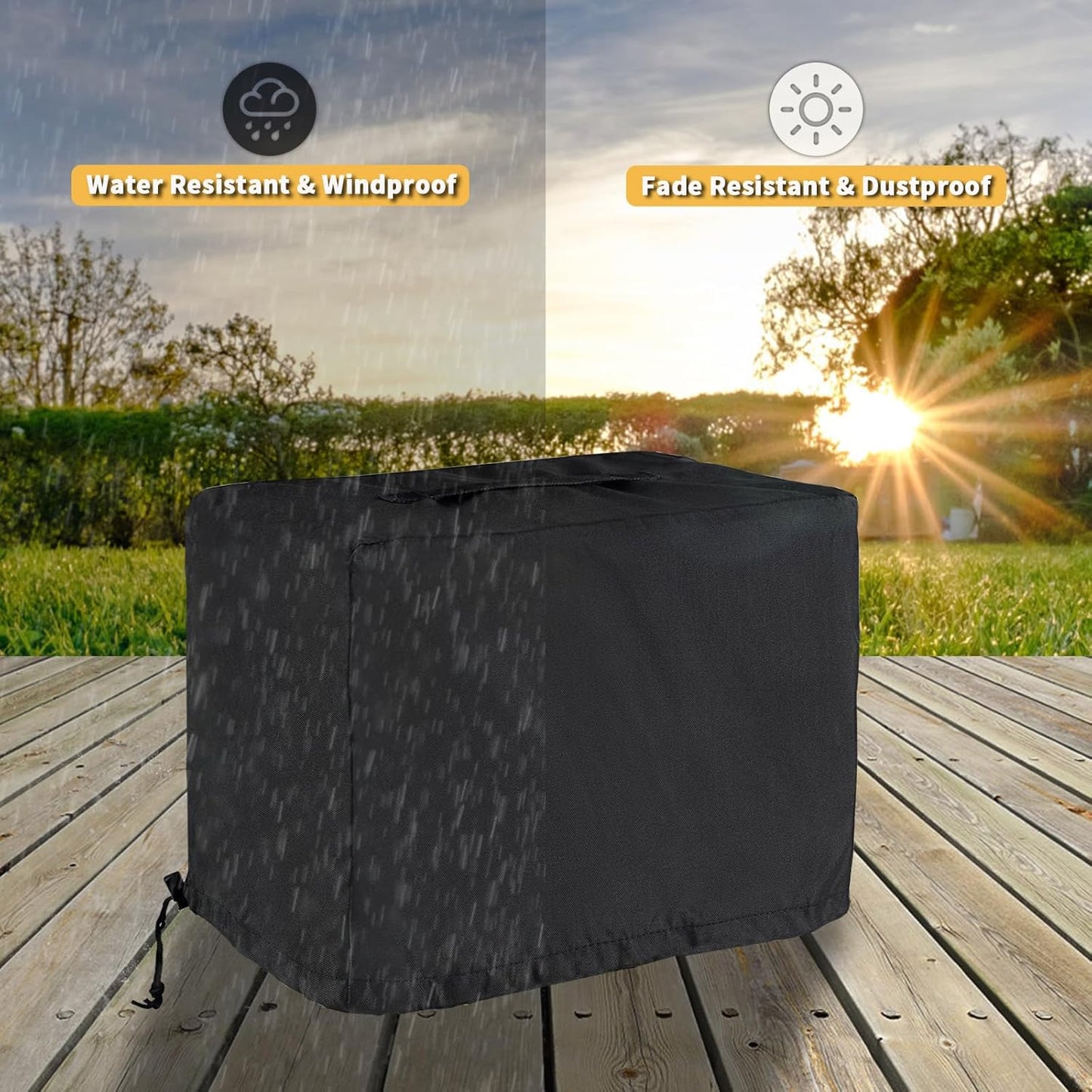 Grill Cover for Royal Gourmet GT1001 Portable Grill, Tabletop BBQ Cover for Royal Gourmet GT2001 Small Gas Barbeque Grill
