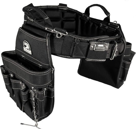 B240 Electrician's Combo With Pro-Comfort Back Support Belt. Heavy Duty Work Belt (Medium 31-35 Inches)
