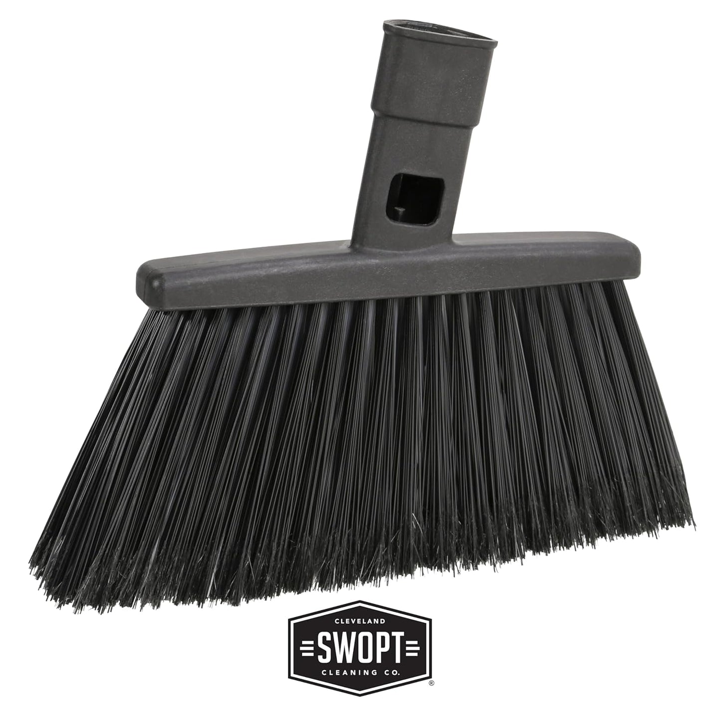 SWOPT Indoor Kit — Includes 18” Dust Mop, Cotton Mop, Angle Broom, 48” and 60” Steel Handles, and Organizer — Cleaning Heads with Long Handle Interchangeable with All SWOPT Cleaning Products