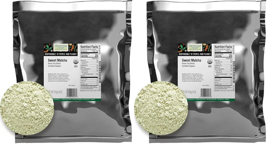 Frontier Bulk Sweet Matcha Green Tea Blend, Organic, 1 Pound (Pack of 2)