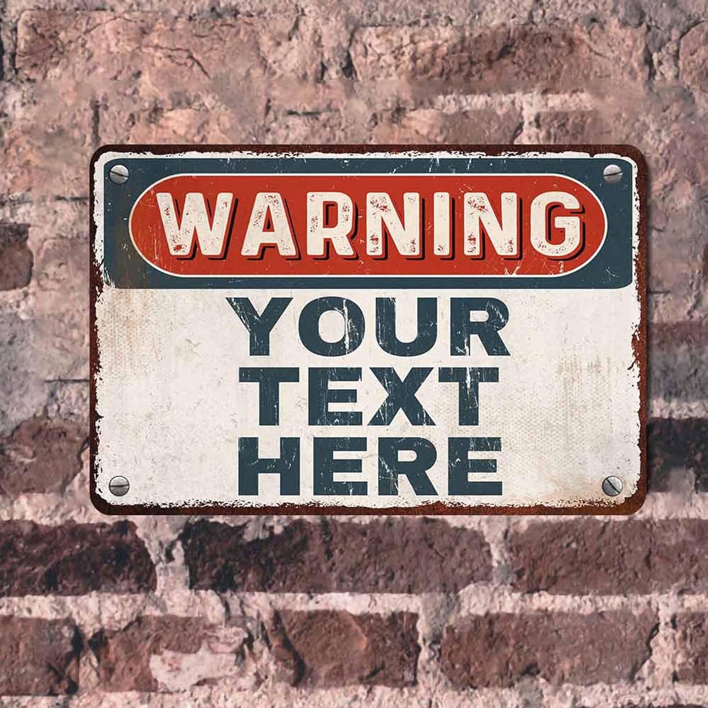 Custom Sign, Personalized Metal Signs, Customize for Office, Business, Workplace, Office, Home, Delivery Signs, Metal Sign With Your Own Image, Text,Photo, Pets, Kids Art Made in USA (Design 1)