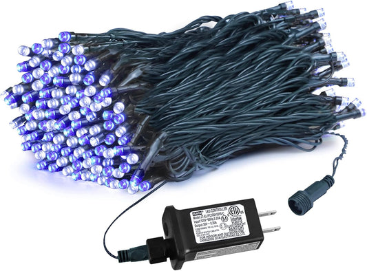 weillsnow Outdoor Christmas Decoration,66 FT 200 LED String Lights with Timer Memory Function,Plug in Waterproof Fairy Lights for Indoor Outdoor Home Room Garden Christmas Party Decor(Blue&White)
