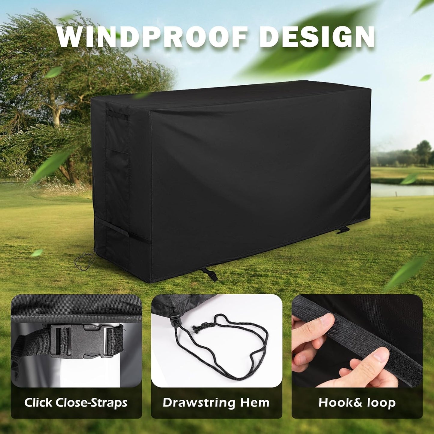 Griddle Cover for Royal Gourmet GD401,GD402, GD403 Grill, Flat Top Grill Cover for 66in 4-Burner Grill, Waterproof BBQ Grill Cover for Outdoor Barbecue/Gas Griddle/Propane Griddle