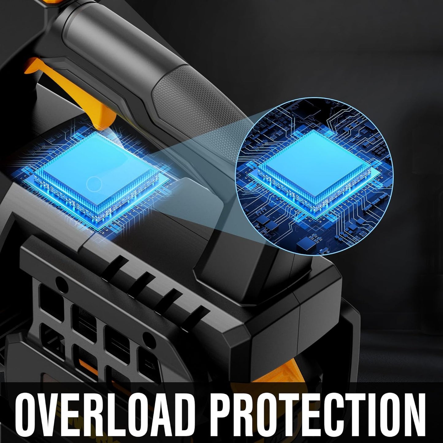 Leaf Blower Cordless 20V Powerful Electric Leaf Blower with 2x4.0Ah Batteries and Charger, Variable Speed & Turbo, Up to 550CFM and 150MPH Lightweight Battery Powered Leaf Blowers for Lawn Care, Patio