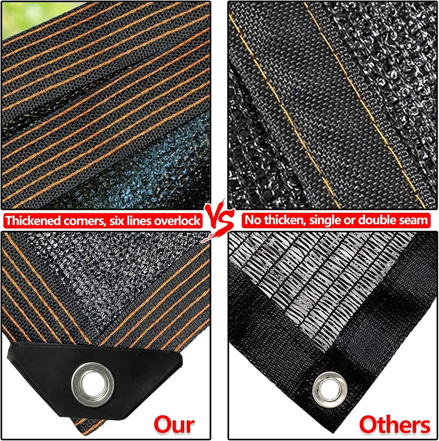 QLOFEI 18 x 24 FT Shade Cloth for Garden, 80% Sunblock Shade Neting Cover with Grommets, Sun Screens for Patio Plants Greenhouse, Mesh Tarp for Kennel Chicken Coop Pergola Outdoor