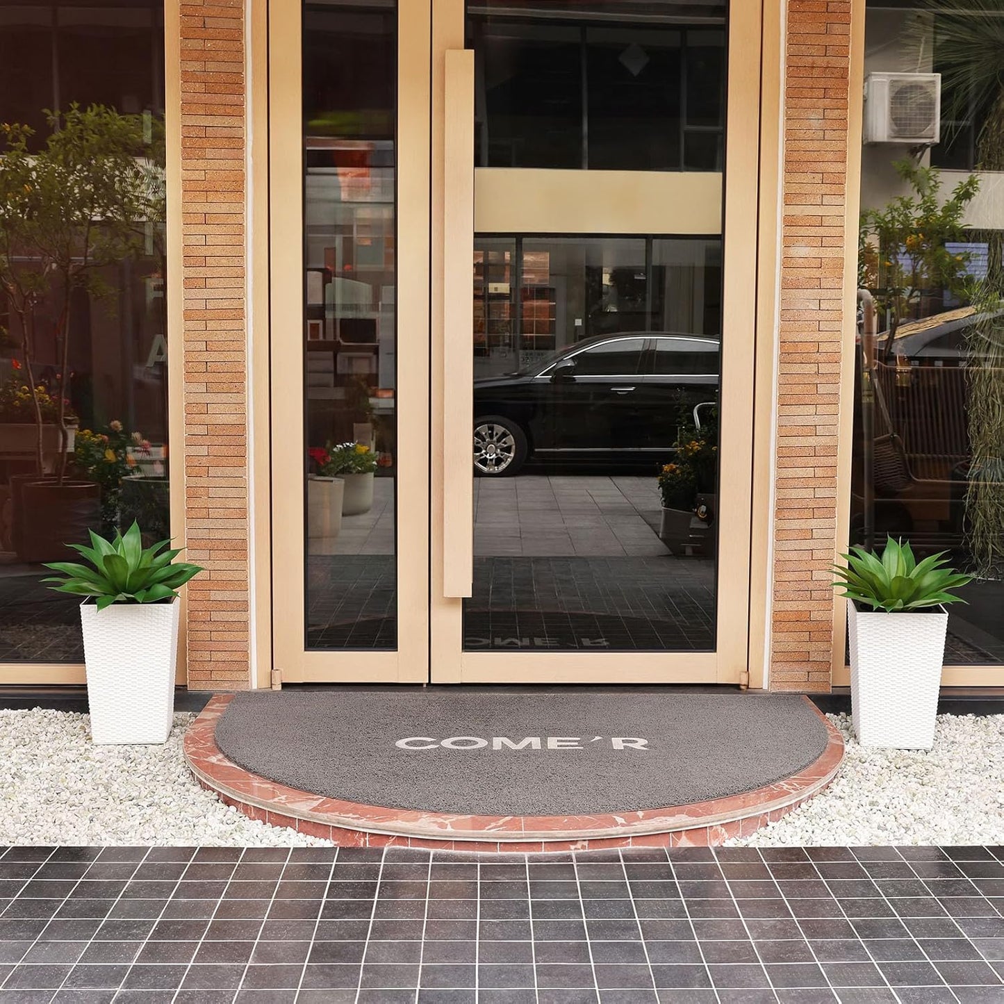 Artificial Plants Outdoor,UV-Resistant Fake Agave Succulent Plant 17 Inch Small Size Faux Succulents Stems for Indoor Realistic & Natural Home Decor Plants for Office Housewarming 2Pack