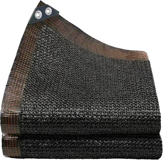 winemana 90% Black Shade Cloth, 3.3 x 10 FT Garden Mesh Tarp for Plants Heat Protection with Grommets, Sunshade Plant Cover for Greenhouse, Barns Kennel, Outdoor Netting Screens for Patio & Porch