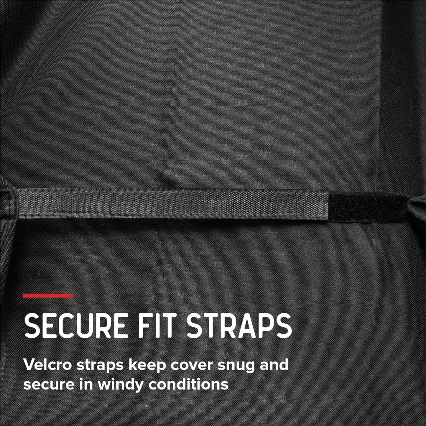 Nexgrill Premium 56" Gas Grill Cover, Water-Resistant Heavy Duty Polyester, Adjustable Straps, Built-in Pouch, Designed for 720-1012, 720-0925 and Standard 3 & 4-Burner BBQ Grills - 700-20143